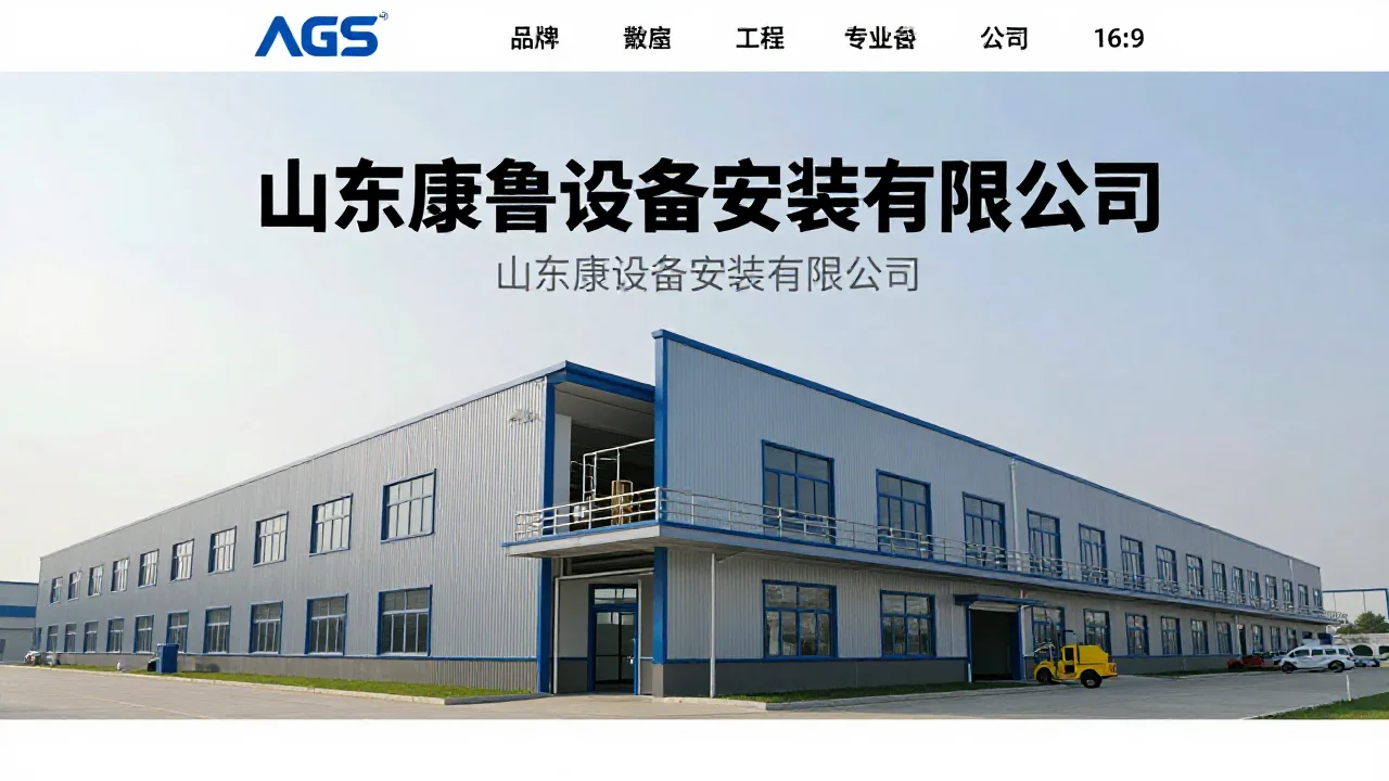 山东康鲁设备安装有限公司 首页主视觉